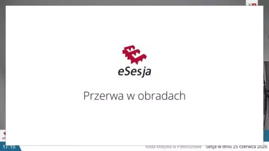 cz 2 XXIX Sesja Rady Miejskiej w Piekoszowie 25.06.2026 r.