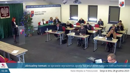 LXVIII Sesja Rady Miejskiej w Piekoszowie - 28.12.2023