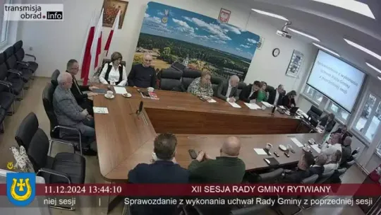 XII sesja Rady Gminy Rytwiany z 11.12.2024 r.