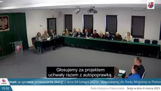 XII Sesja Rady Miejskiej w Piekoszowie 06.03.2025 r.