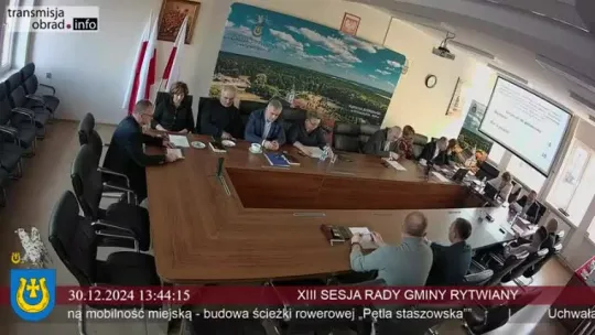 XIII sesja Rady Gminy Rytwiany z 30.12.2024 r.