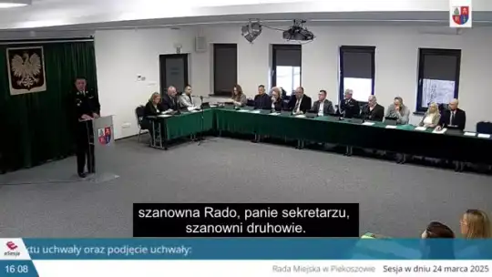 XIII Sesja Rady Miejskiej w Piekoszowie 24.03.2025 r cz 1