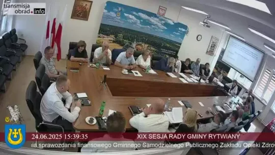 XIX sesja Rady Gminy Rytwiany z 24.06.2025 r.