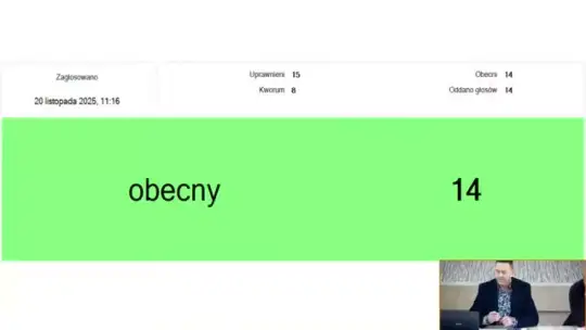 XX Sesja Rady Miejskiej w Tolkmicku 20.11.2025 XX Sesja Rady Miejskiej w Tolkmicku 20.11.2025