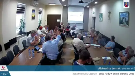 XXIII sesja Rady Miejskiej w Łagowie w dniu 5 sierpnia 2025