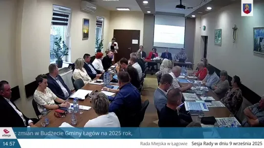 XXIV sesja Rady Miejskiej w Łagowie w dniu 9 września 2025 część 1