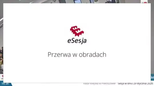 XXIV Sesja Rady Miejskiej w Piekoszowie z 29.01.2026 r. XXIV Sesja Rady Miejskiej w Piekoszowie z 29.01.2026 r.