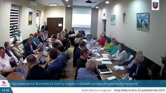 XXV Sesja Rady Miejskiej w Łagowie w dniu 22.10.2025 XXV Sesja Rady Miejskiej w Łagowie w dniu 22.10.2025