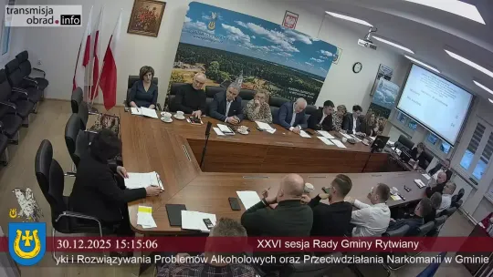 XXVI sesja Rady Gminy Rytwiany z 30.12.2025 r.