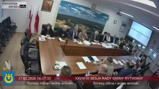 XXVIII sesja Rady Gminy Rytwiany z 17.02.2026 r. XXVIII sesja Rady Gminy Rytwiany z 17.02.2026 r.